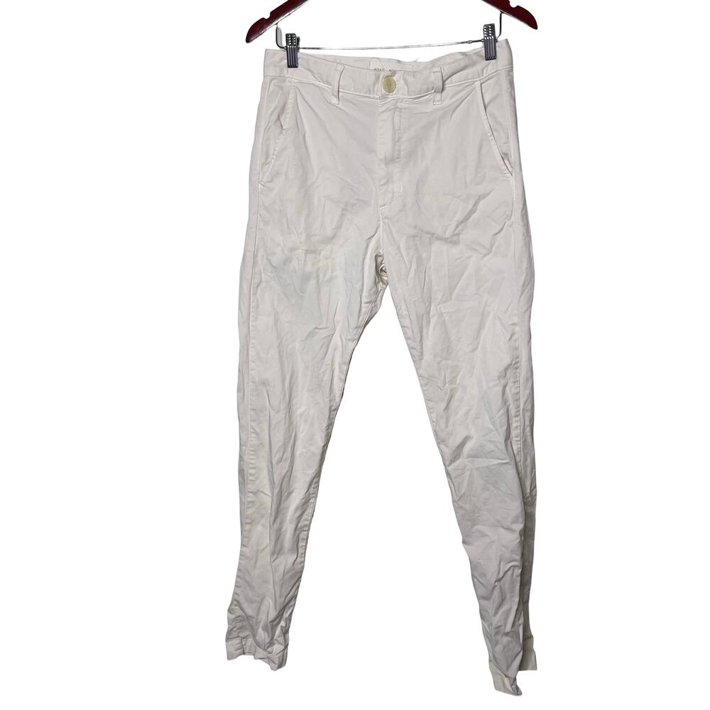 Road to Nowhere cream oatmeal tapered leg chino pants sz 31